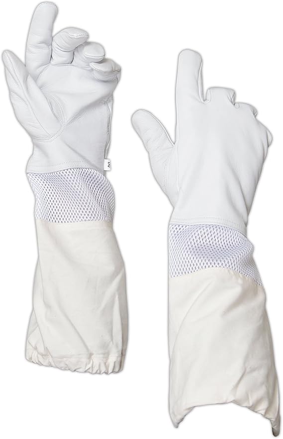 Long Sleeve Beekeeping Gloves with Reinforced Palm