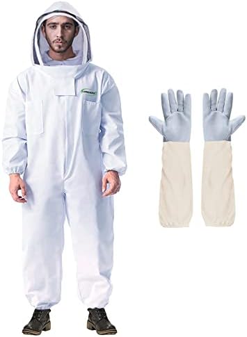 Beekeeping Protective Jacket with Detachable Hood