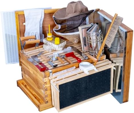 Deluxe Starter Bee Kit with Stainless Tools and Veil